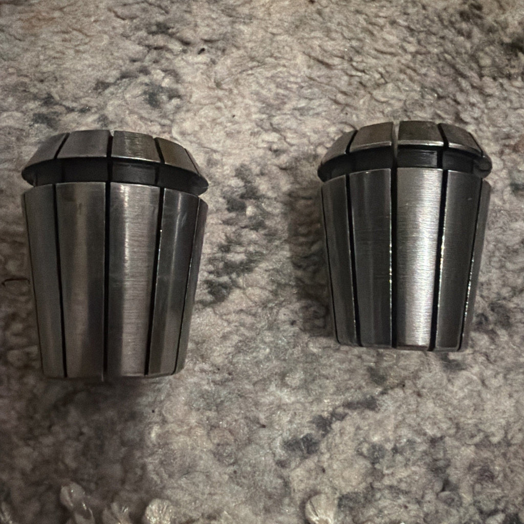 Set of 2 ER32 Collet 1/16” Precision CNC Milling Collets w/ Cases