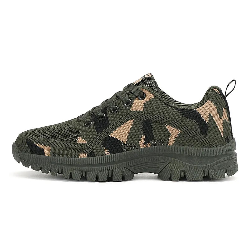 Camouflage Lace Up Mesh Breathable Athletic
