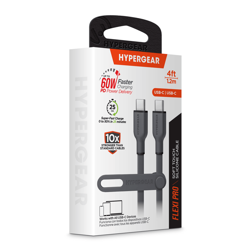 HyperGear Flexi PRO USB-C to USB-C Cable 4ft