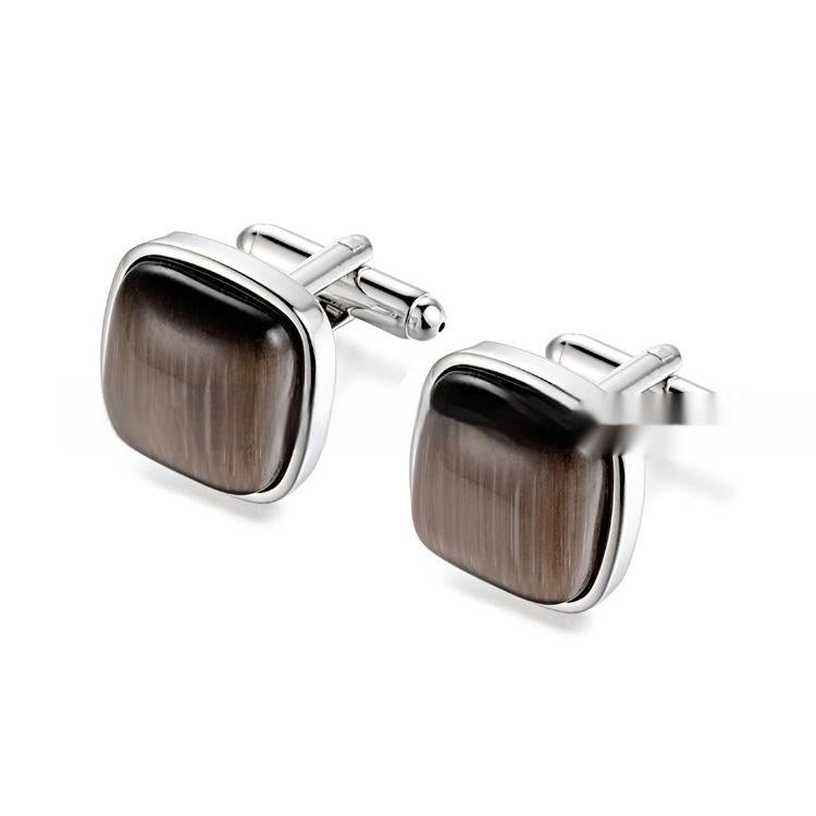 Opal Cufflinks French Business Ornament