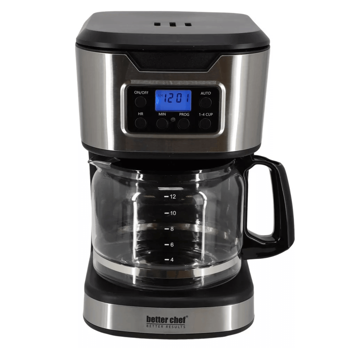 Better Chef 12-Cup Programmable Coffee Maker with Stainless Steel Accents