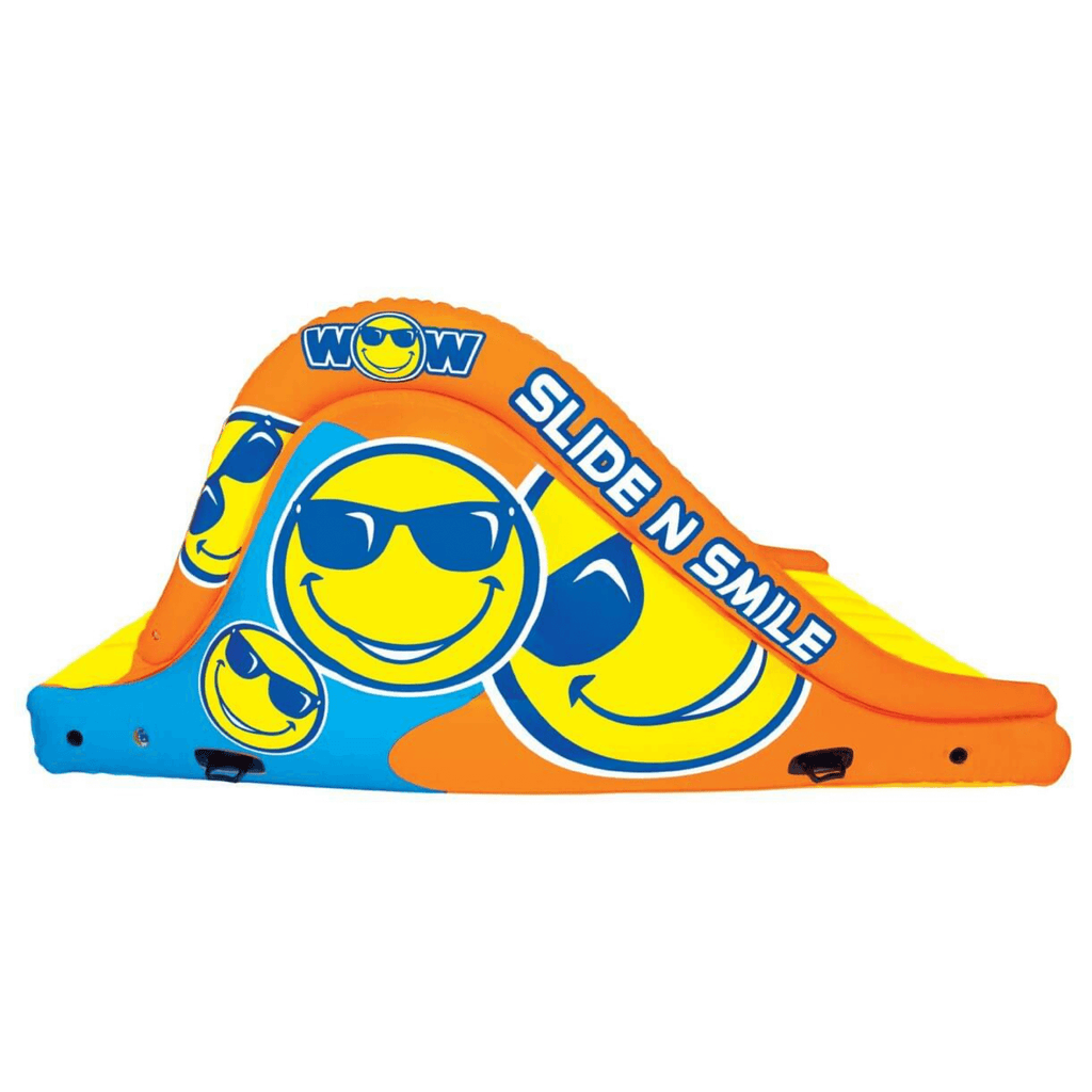 WOW Watersports Slide N Smile Floating 2 Lane Waterslide