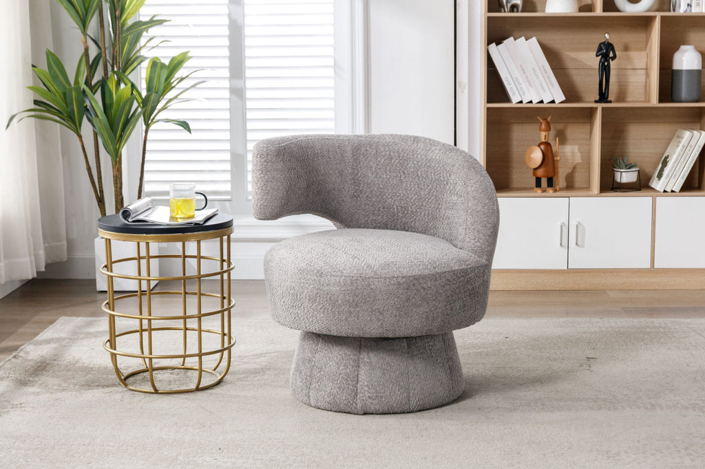 360 Degree Swivel Cuddle Barrel Accent Chairs