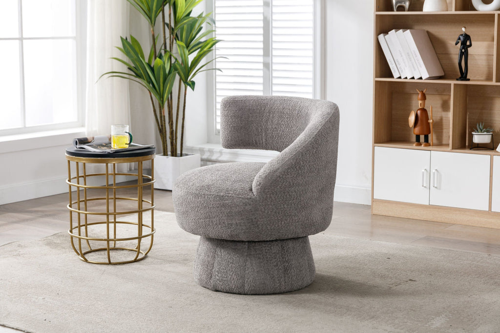 360 Degree Swivel Cuddle Barrel Accent Chairs