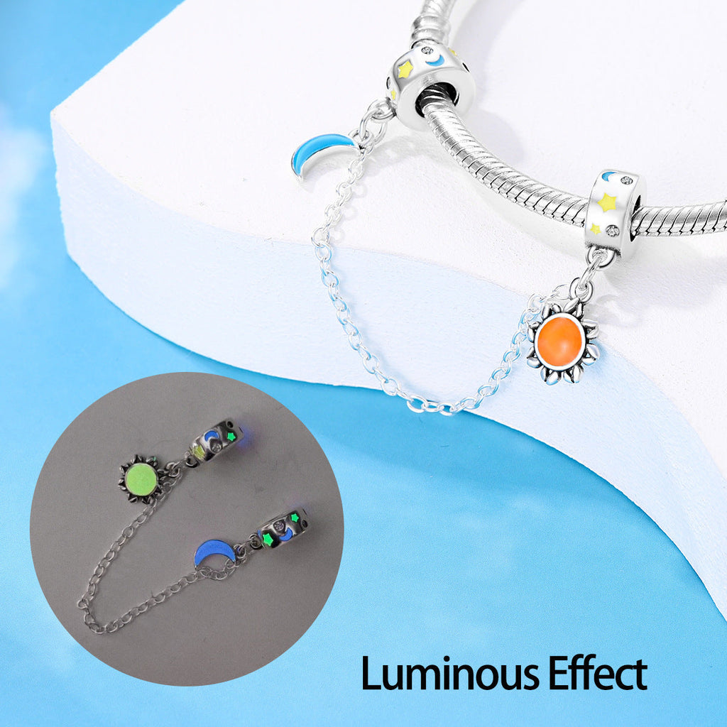Sun Moon Glowing Safety Chain Bracelet