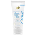 Dove Whole Body Deodorant Aluminum Free pH Balancing Cream Deodorant Unscented for 72h Odor Control 2.5 oz