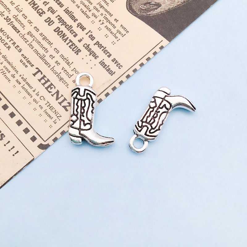 Denim Series Silver Alloy Pendant