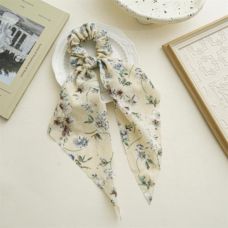 Long Flower Ribbon Headdress