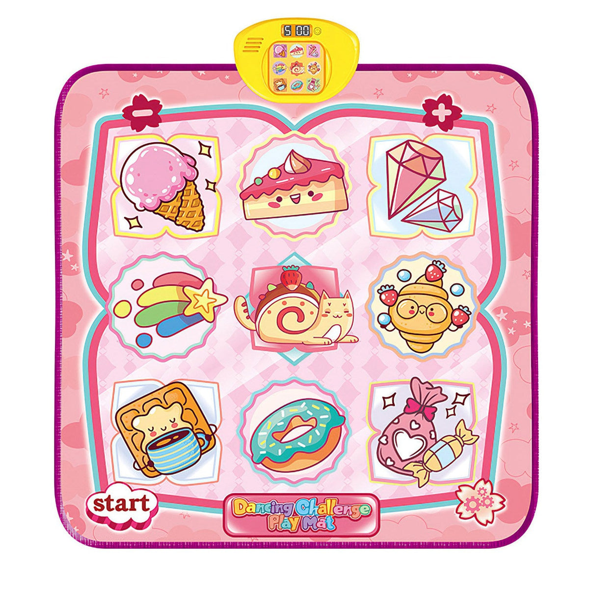 Cake Dance Mat for Kids Electronic Music Dance Pad with 6 Modes Built-in Music Adjustable Volume Optimal Gift for Boys Girls Aged 3+ Years Old