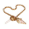 Luxury Crystal Diamond Ice Cream Dust Plug Pendant