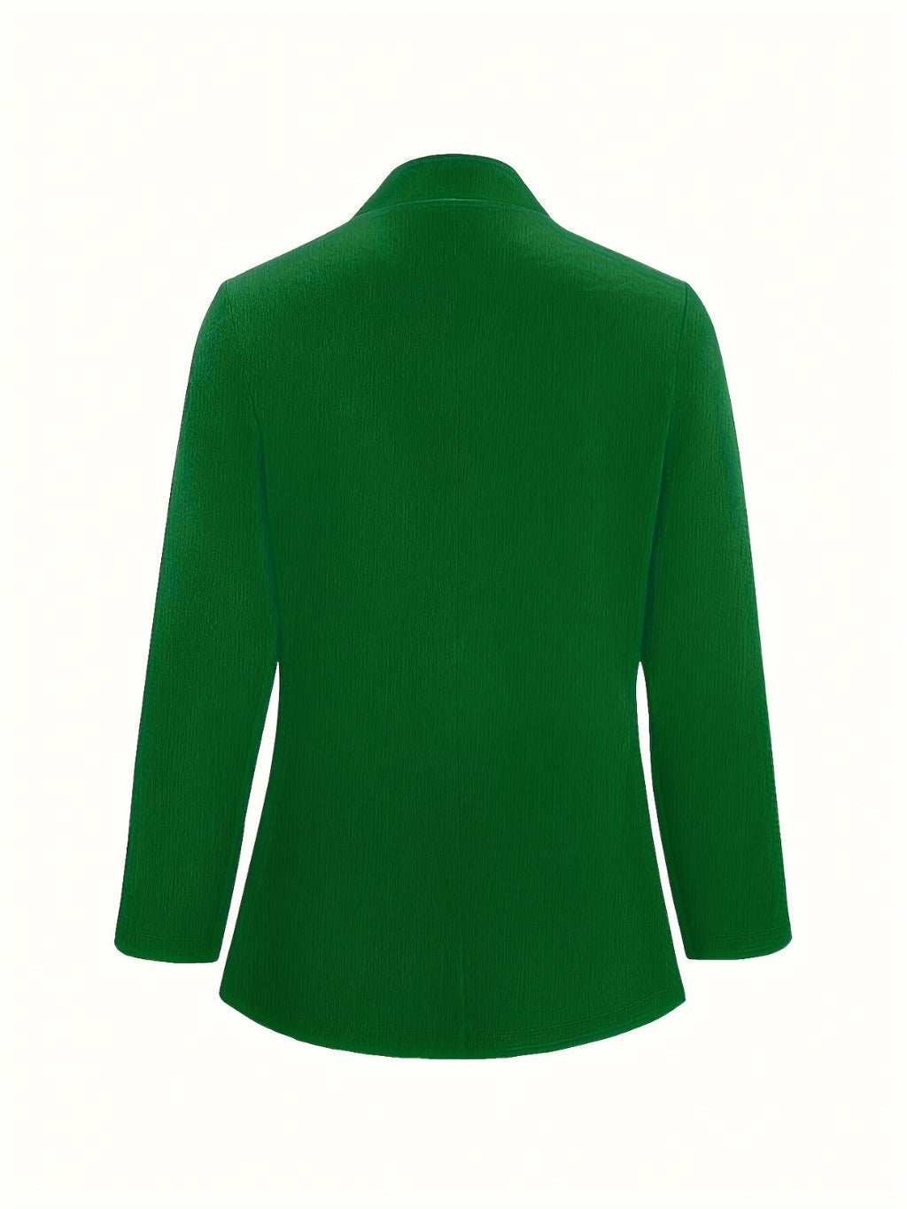 Open Front Blazer with Long Sleeves