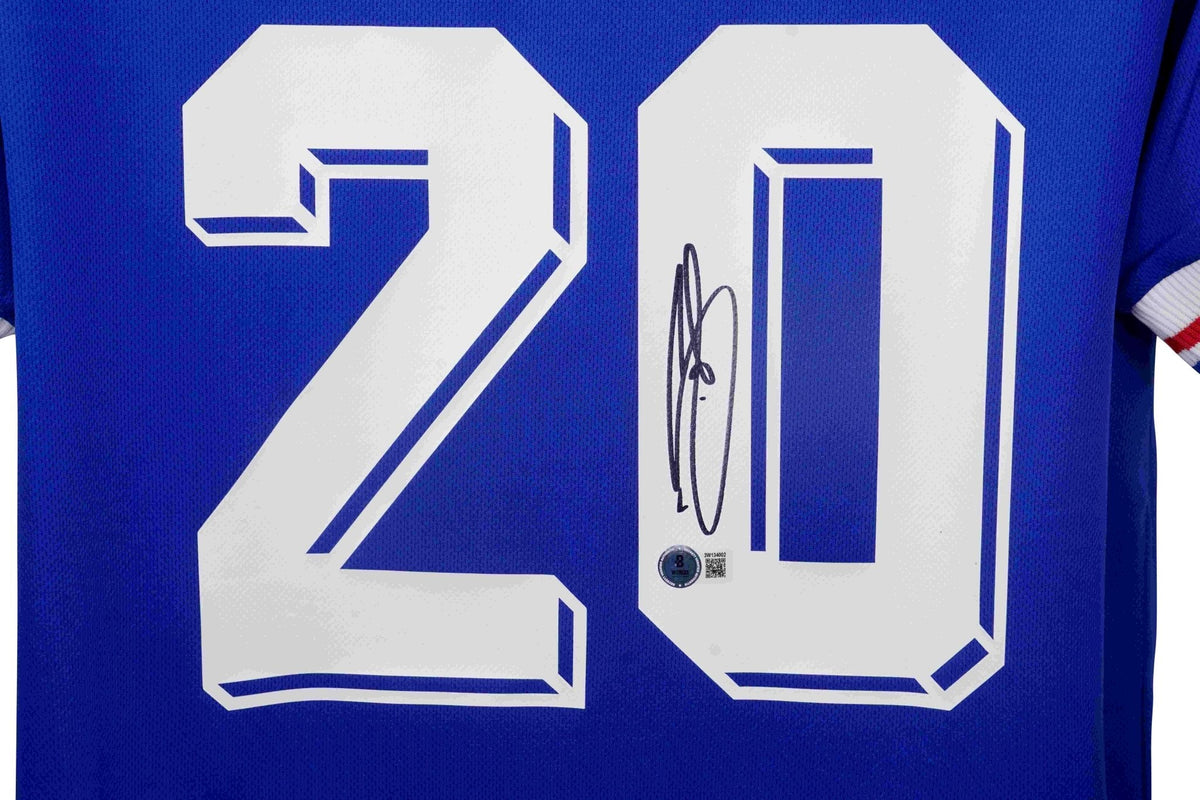 David Trezeguet Signed France National Team Adidas Jersey Size Large (Beckett)