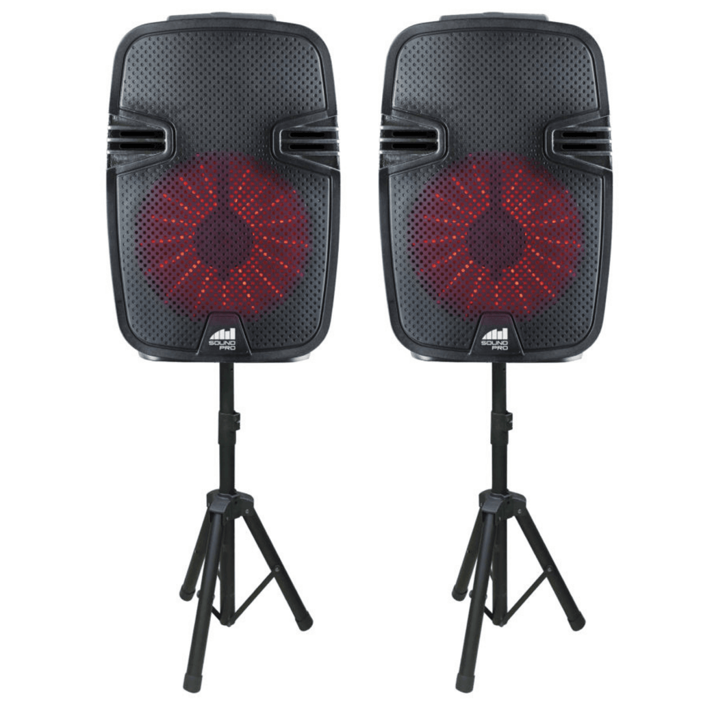 Naxa Dual 8" Bluetooth Party Speakers - Refurbished