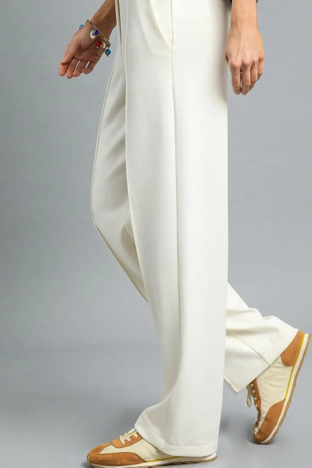 Umgee High Waisted Wide Leg Pants