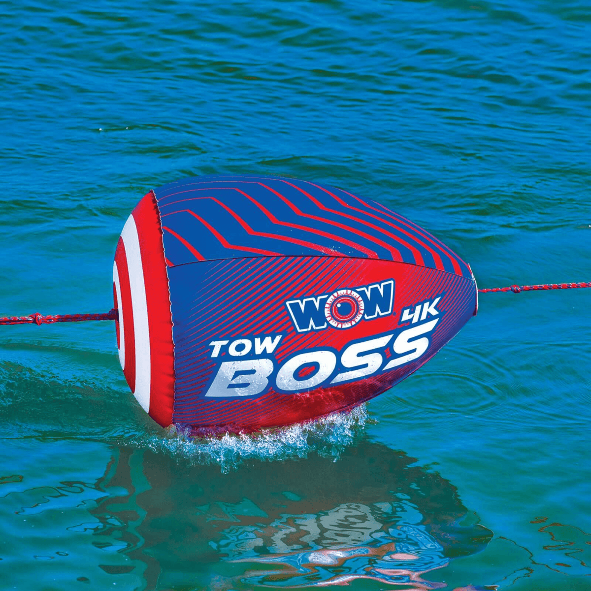 WOW Watersports Tow Boss for 1-4-person Towables, Absorbs Shock and Reduces Rope Spray