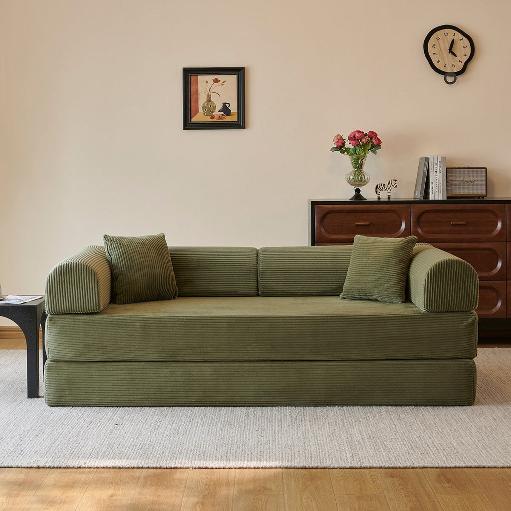 78.8" Convertible Floor Sofa Bed with High Density Foam