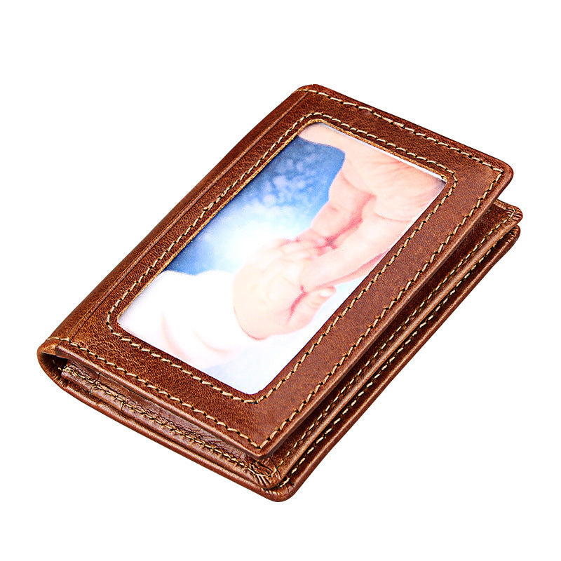 Leather RFID Anti-theft Card Holder