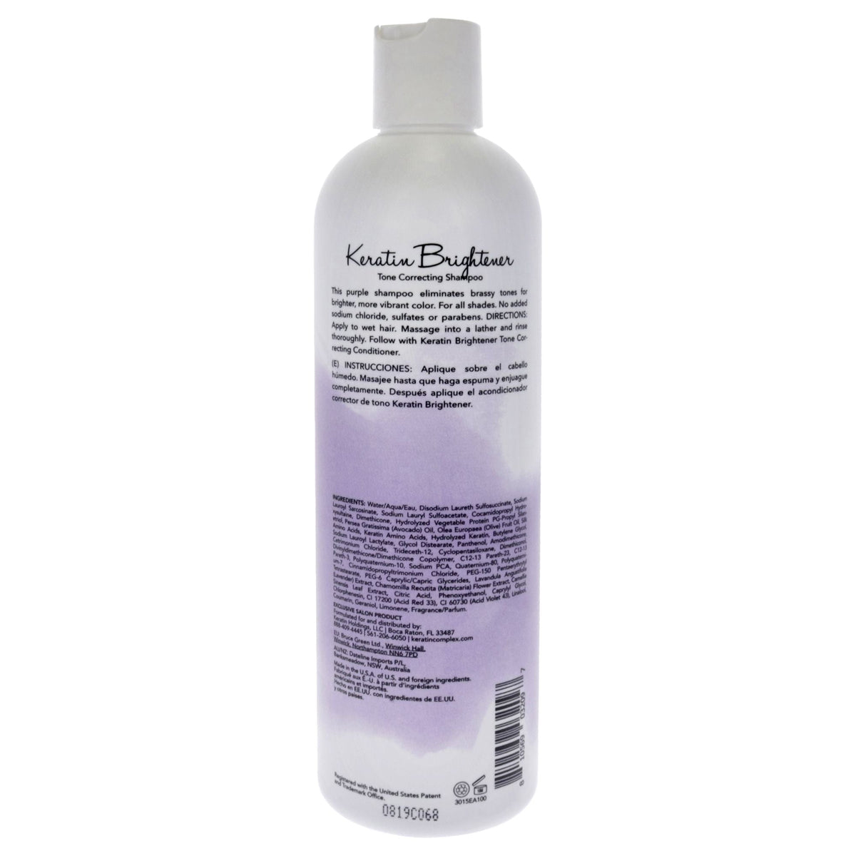 Keratin Brightener Shampoo by Keratin Perfect for Unisex - 12 oz Shampoo