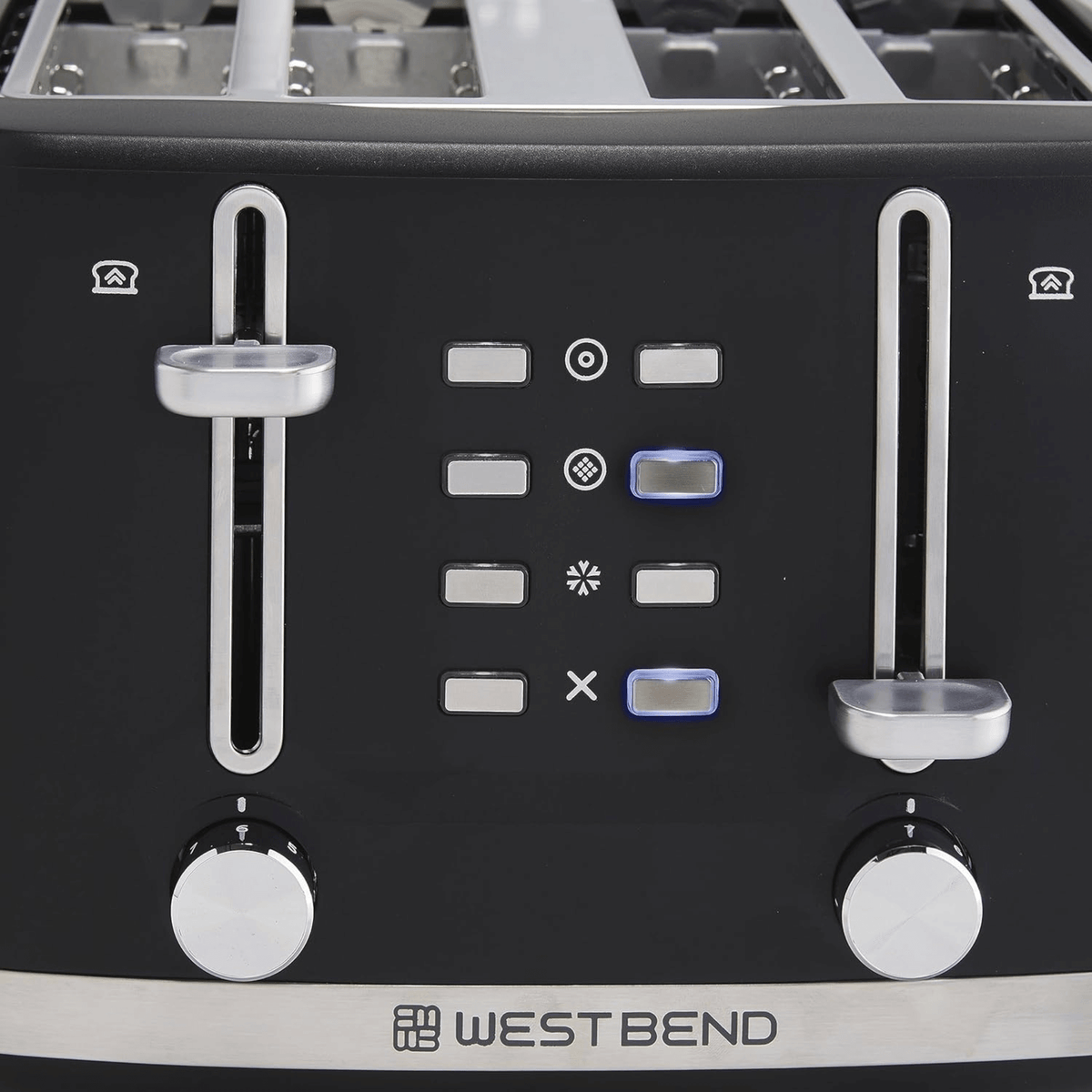 West Bend 4-Slice Multi-Function Toaster with Stainless Accents