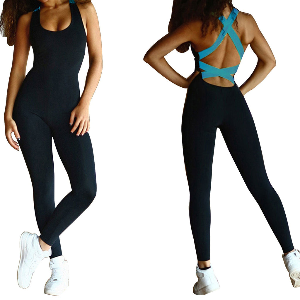 Women\'s Sports YOGA Workout Gym Fitness Jumpsuit