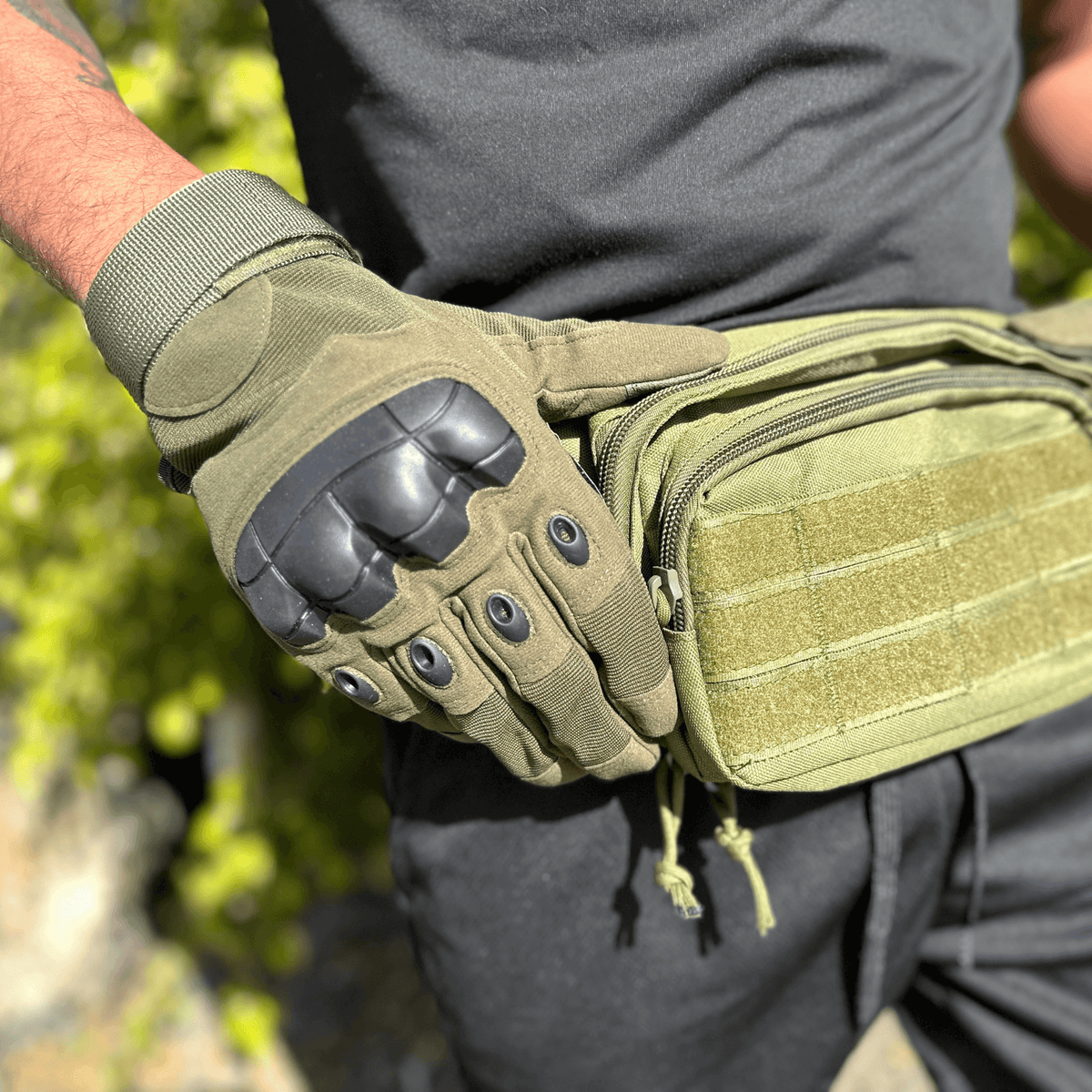 JupiterGear Tactical Military Airsoft Gloves for Outdoor Sports, Paintball, and Motorcycling with Touchscreen Fingertip Capability