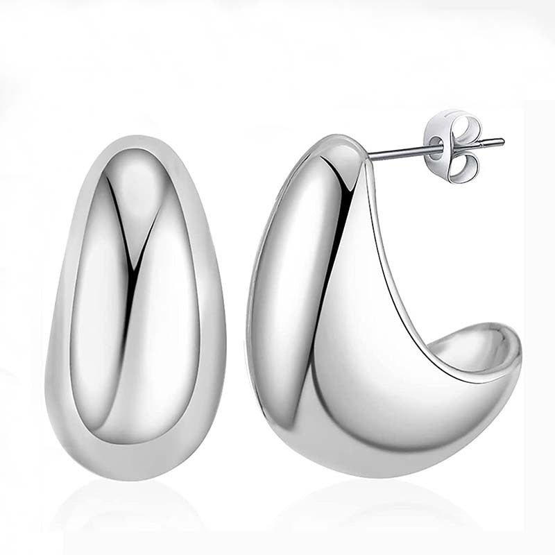 Luxury Metal Water Drop Earrings