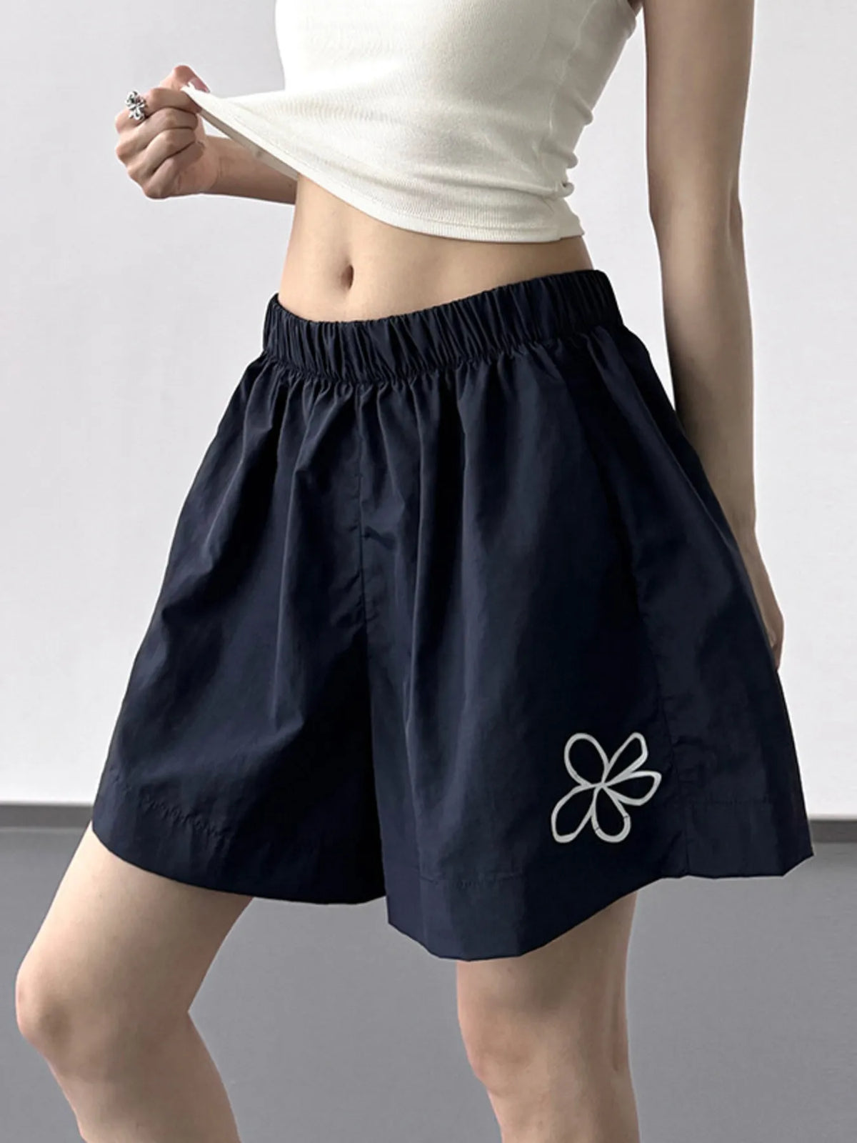Elastic Waist Shorts