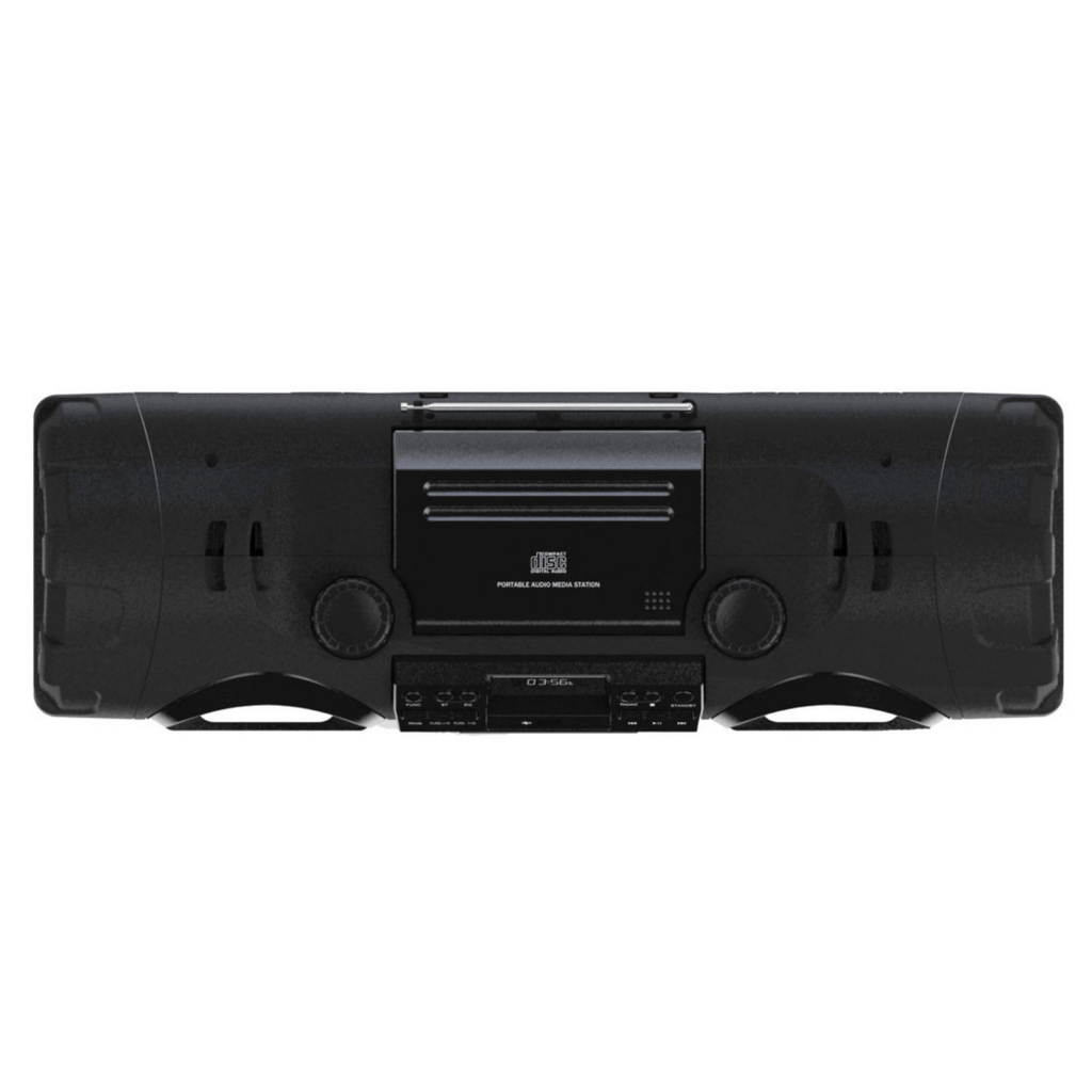Naxa MP3/CD Bass Reflex Bluetooth Boombox - Refurbished