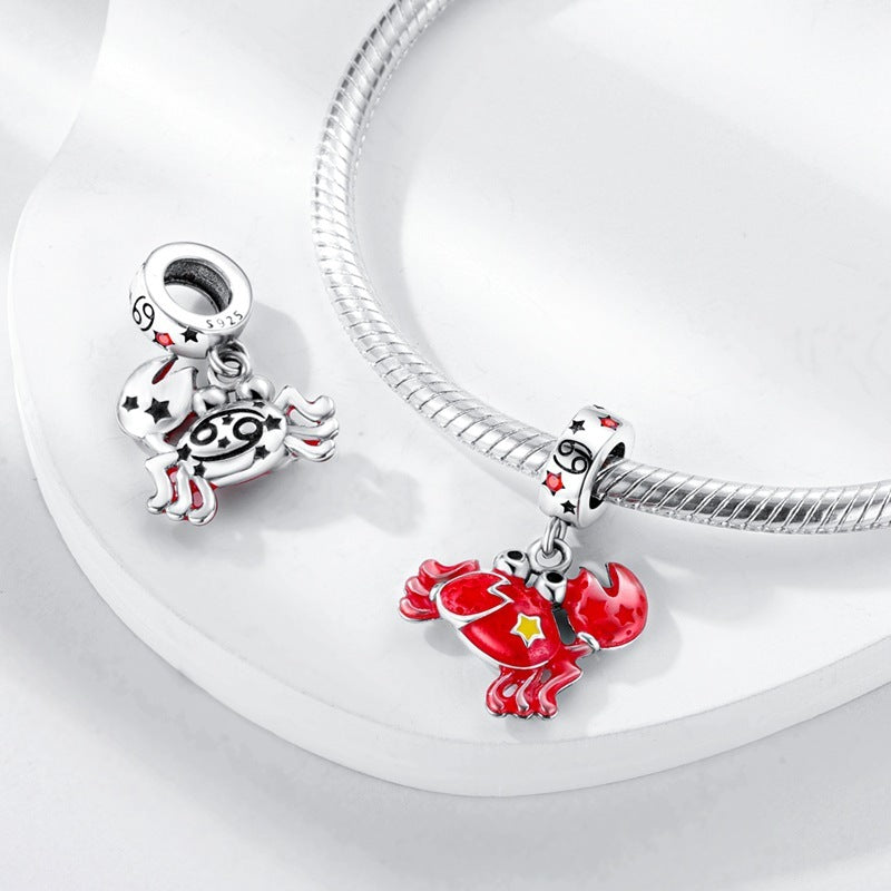 S925 Colorful Luminous Constellation Pendant