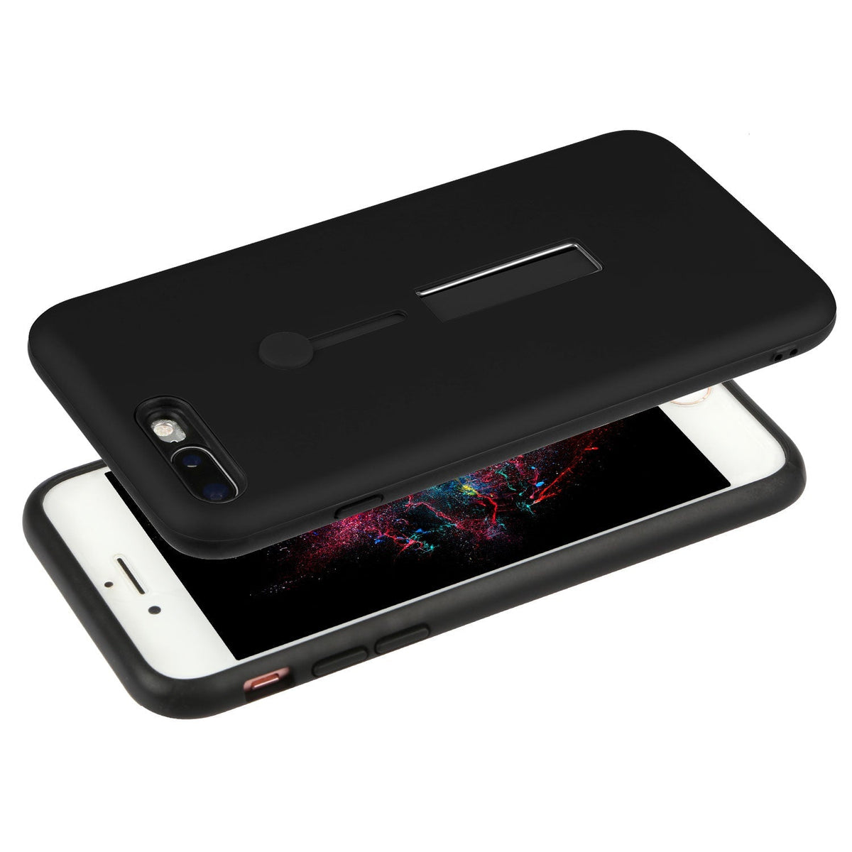Rugged Slim Snap-on iPhone 8 Plus Case with Stand
