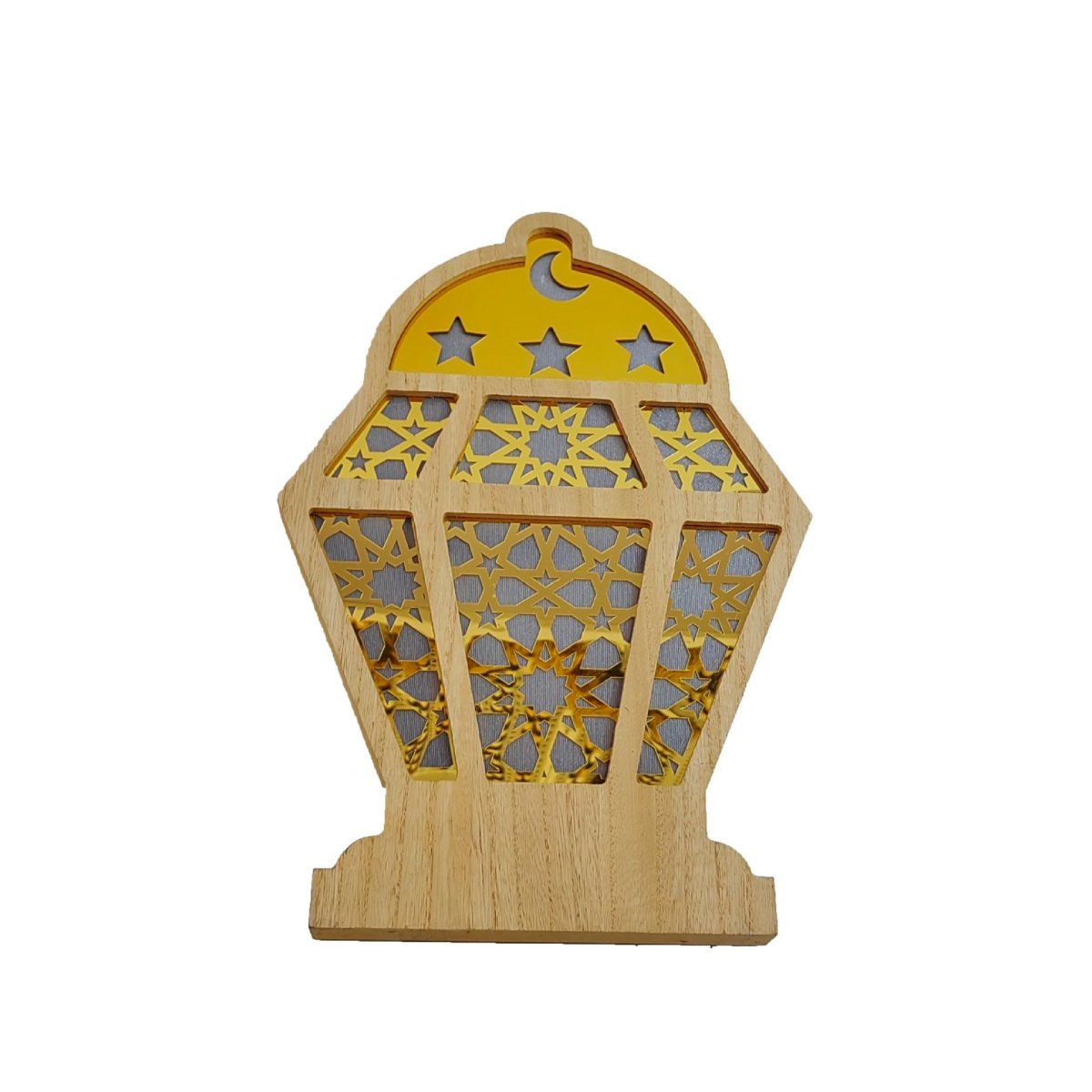 Eid Wooden LED Decorative Desktop Ornaments (MAC395)