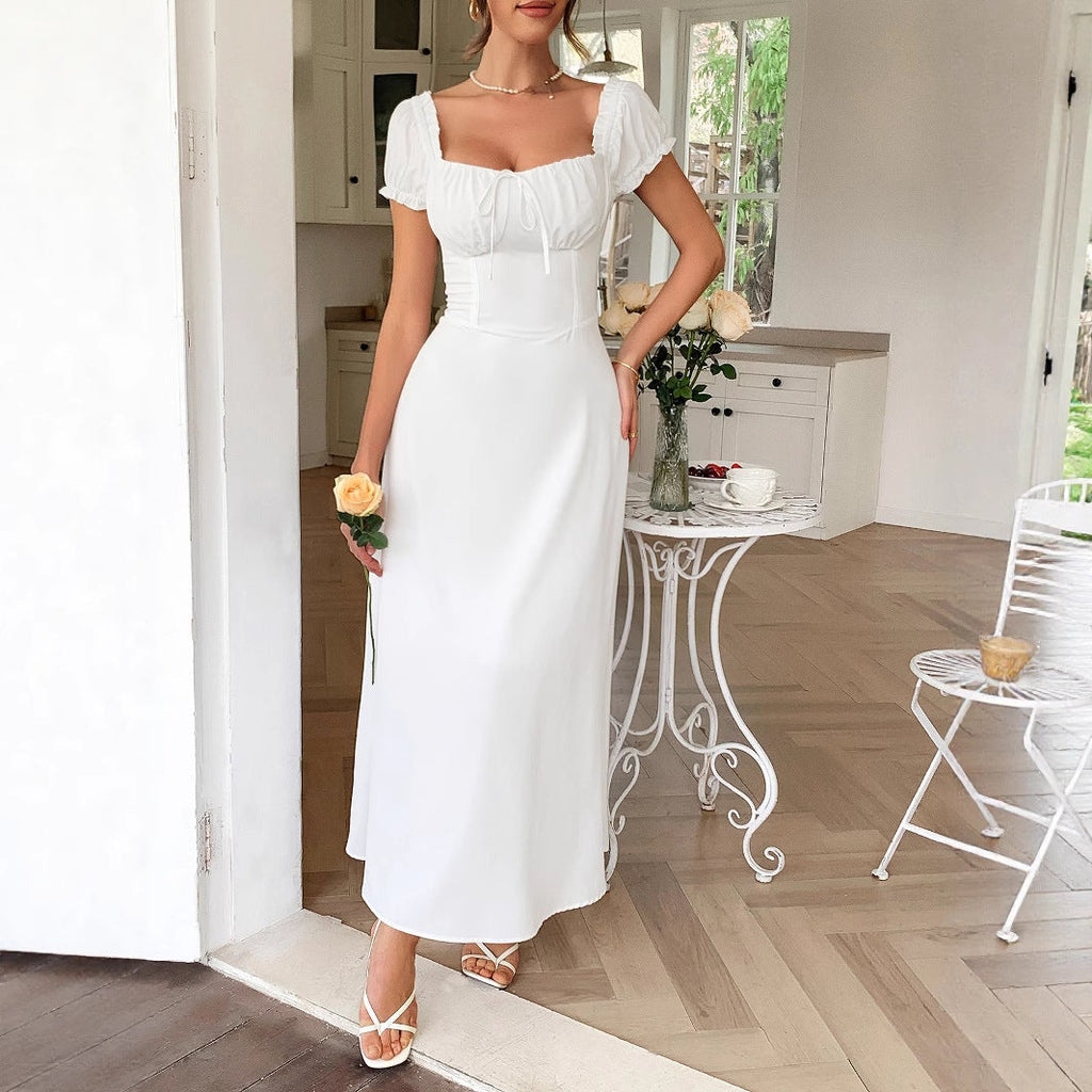 Elegant one shoulder long dress