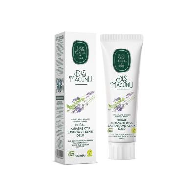 Eyüp Sabri Tuncer Natural Toothpaste with Spanish Lavender, Lavender, and Thyme - SLS, Paraben Free, 3.04 fl oz