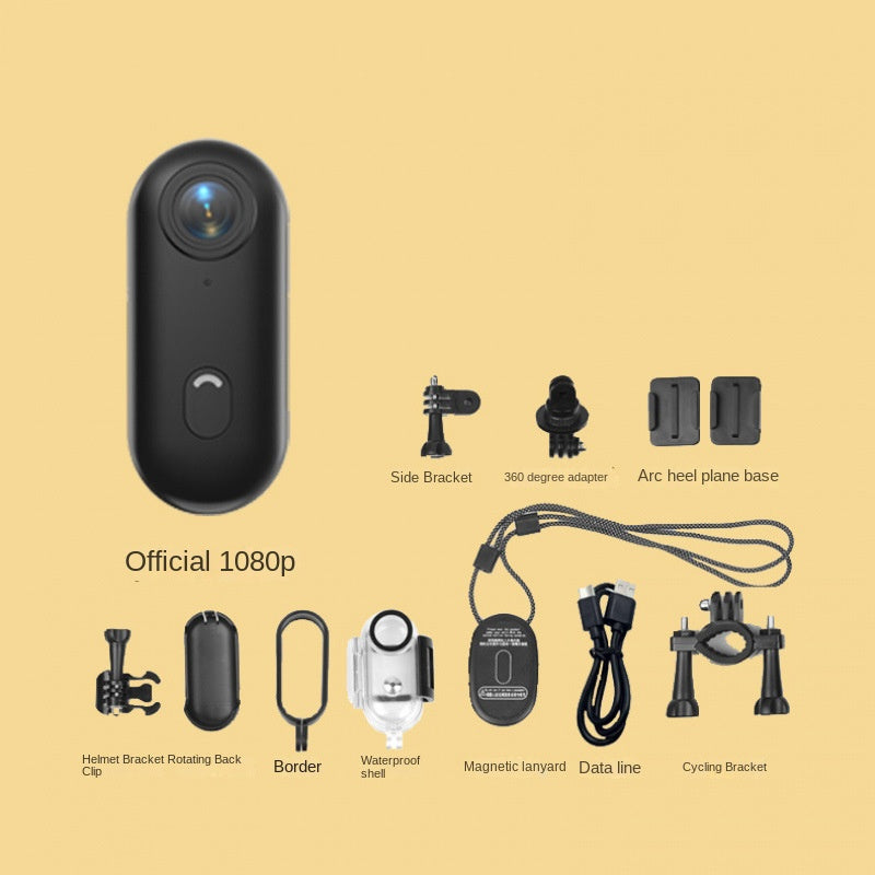 Thumb Bike Camera Magnetic Back Clip Sports Camera Thumb Recorder Pet