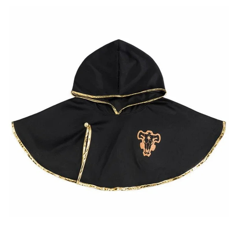 Anime Black Clover Asta Yuno Cosplay Costume Emperor Asta Uniform Tops Pants Cloak Bag Full Outfit Set Men Halloween Clothes