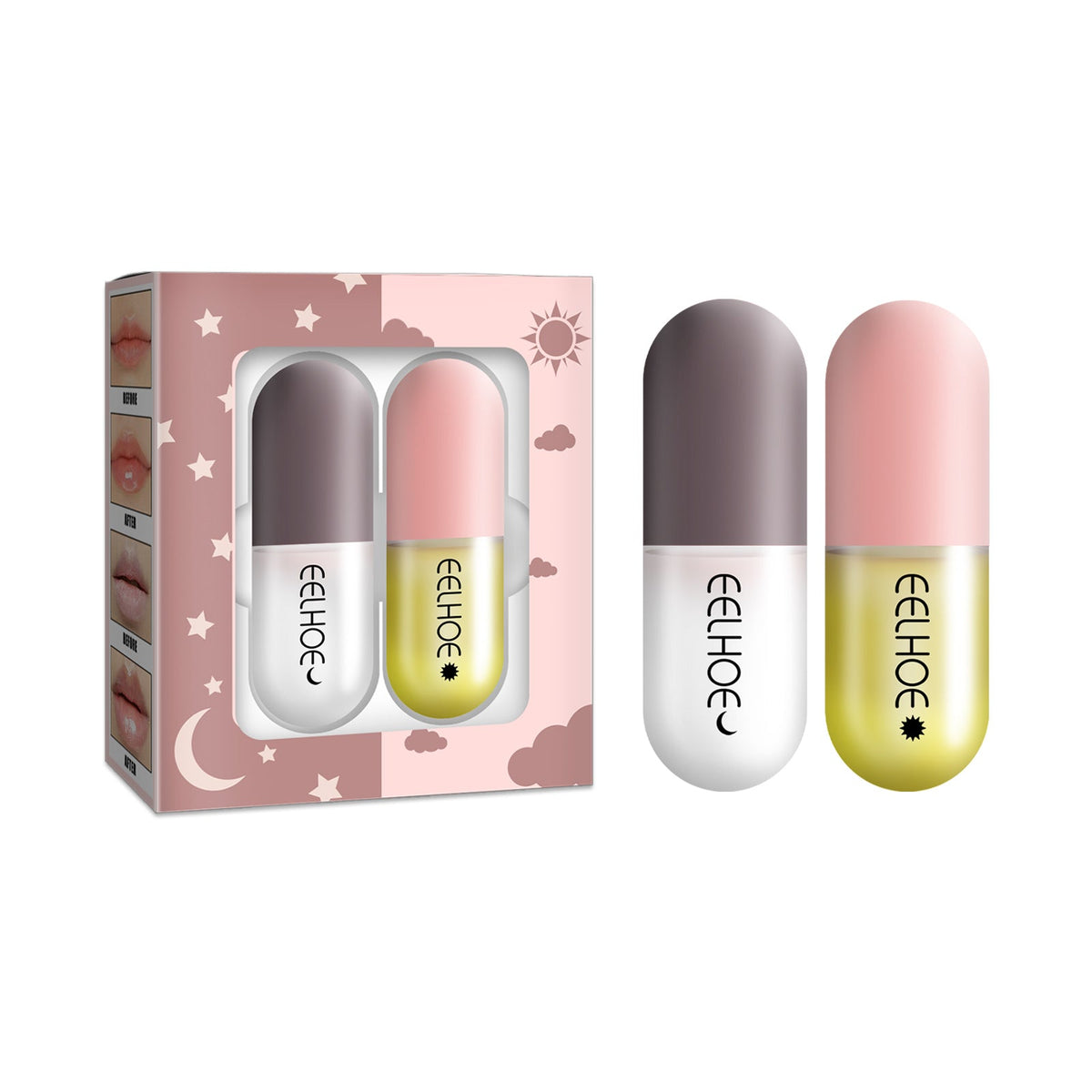 Day And Night Lip Moisturizing Capsule, Hydrates Increases Lip Elasticity And Volumizes Lip Duller Lip Plump Lip Liquid