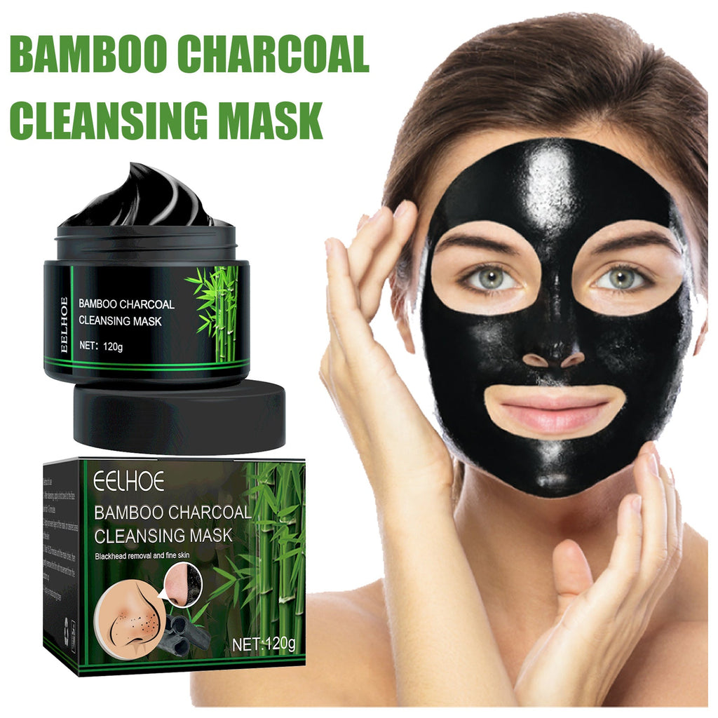 EELHOE Bamboo Charcoal Blackhead Removing Tearing Facial Mask, Moisturizing Removing Blackhead And Acne Shrinking Pore Oil Control Mud Mask