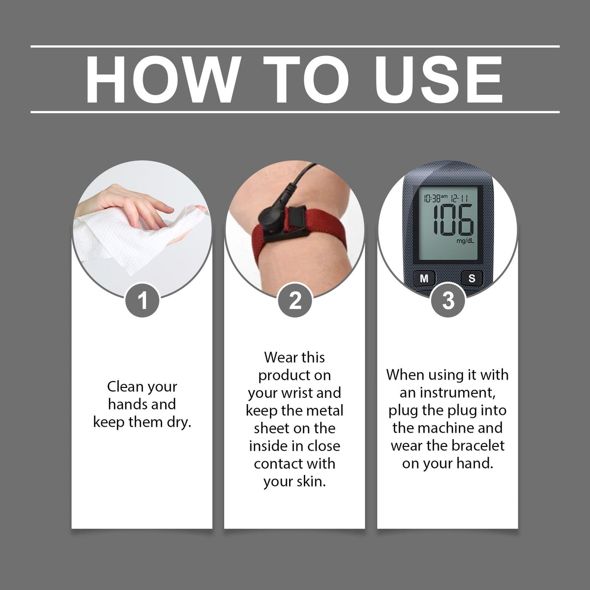 EOHOE Body Care Bracelet, Gentle Care Nourishes Body And Relieves Discomfort Daily Convenient Care Bracelet