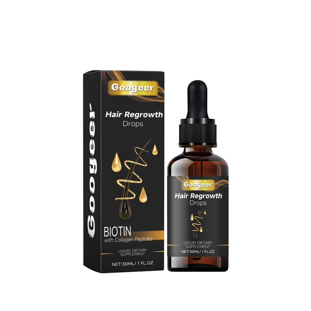 Googeer Hair Regrowth Drops, Repair Dry Hair Smooth Hair Solid Hair Thick Prevent Hair Loss