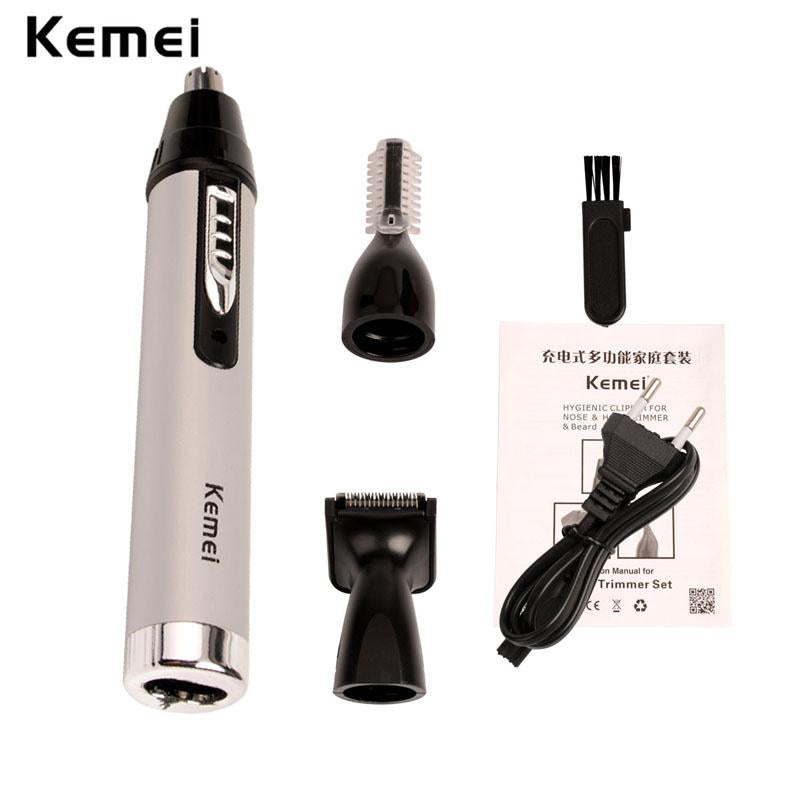 Kemei Fast shaving Men Electric Nose Ear Hair Trimmer Painless Women trimming sideburns eyebrows Beard hair clipper cut Shaver46
