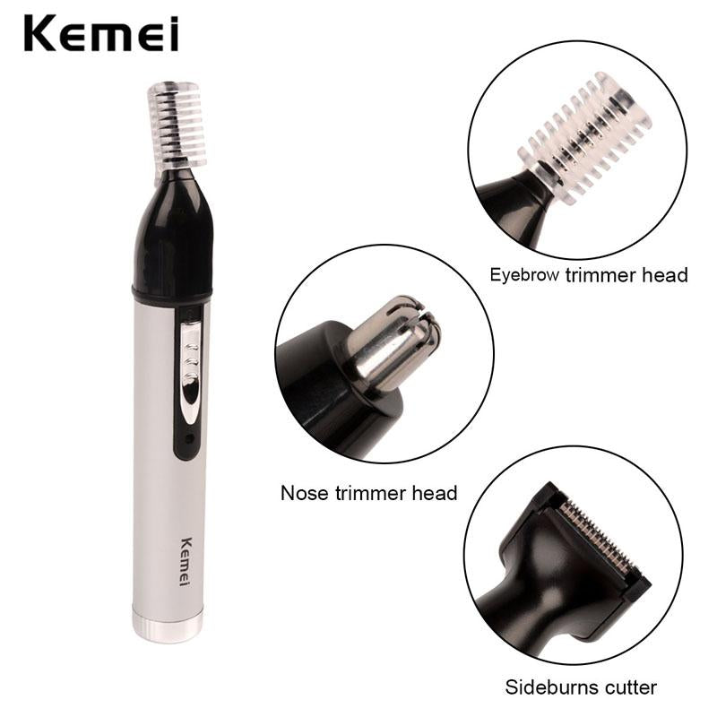 Kemei Fast shaving Men Electric Nose Ear Hair Trimmer Painless Women trimming sideburns eyebrows Beard hair clipper cut Shaver46