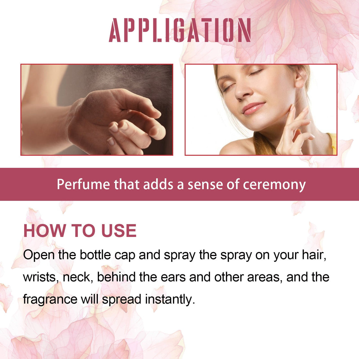 Perfume Spray Fresh Lasting Fragrance Non-Pungent Women's Date Perfume Spray