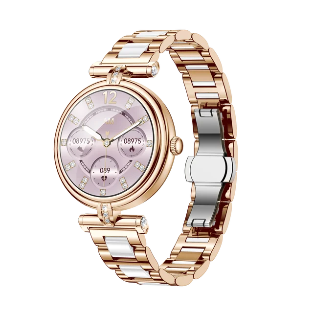 AK62 Smart Watch Women 1.09 Inch HD Screen Custom Watch Face Sports Fitness Tracker Bluetooth Call Lady Smartwatch 2024