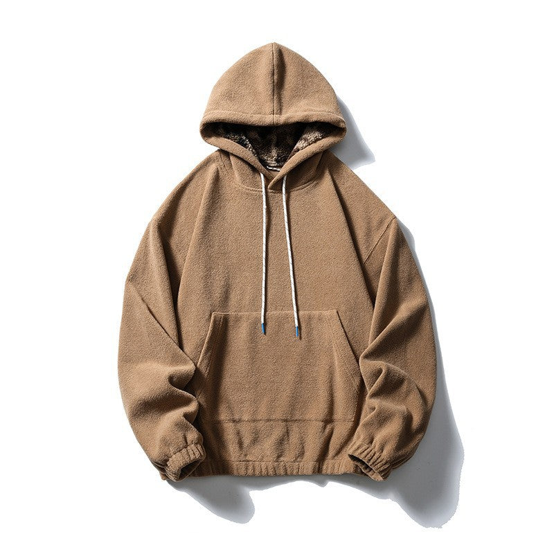 Hoodie Outwear Casual Mountain-Style Pullover Sweatshirt with Lining