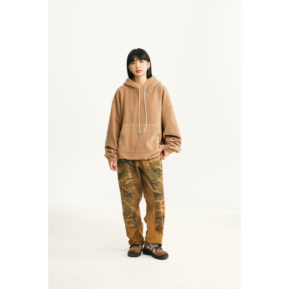 Hoodie Outwear Casual Mountain-Style Pullover Sweatshirt with Lining