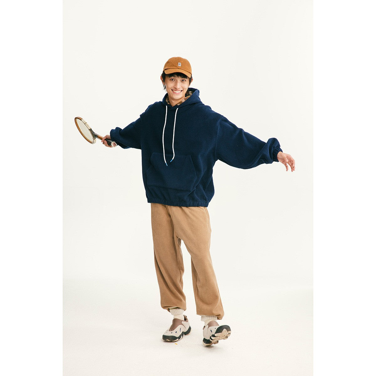 Hoodie Outwear Casual Mountain-Style Pullover Sweatshirt with Lining