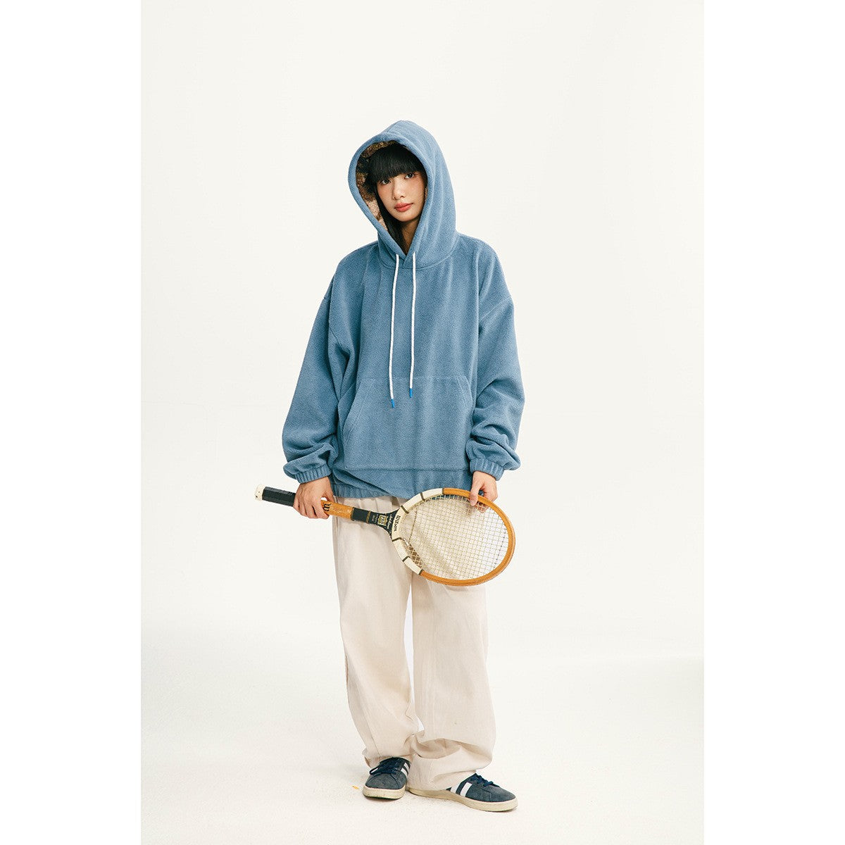 Hoodie Outwear Casual Mountain-Style Pullover Sweatshirt with Lining