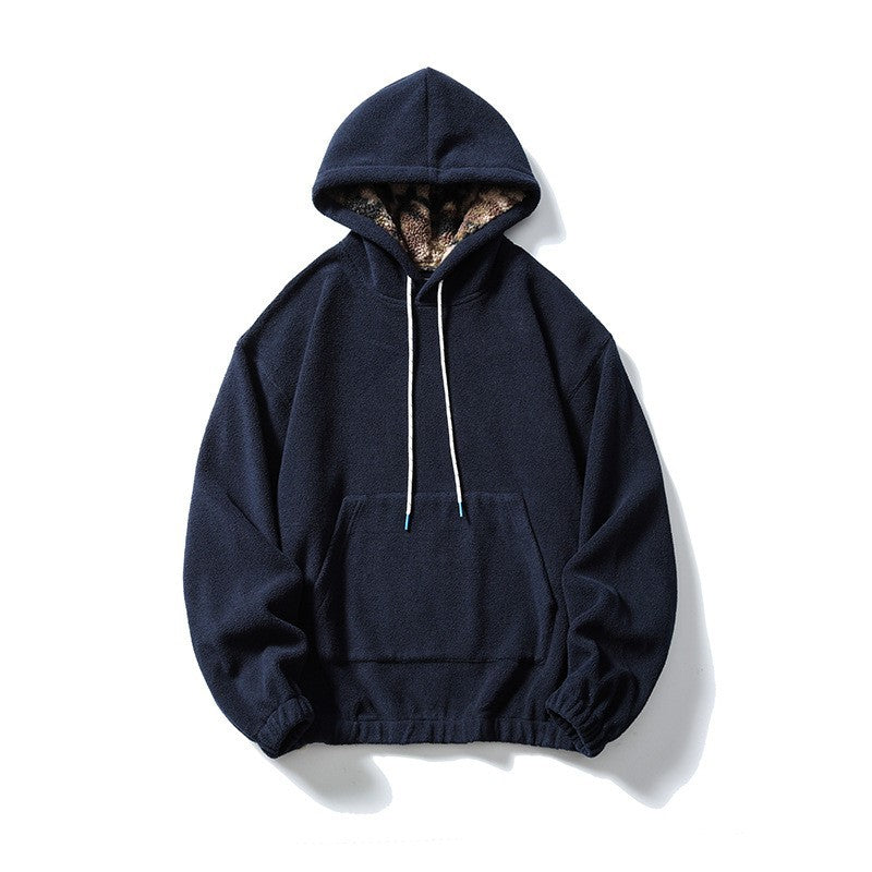 Hoodie Outwear Casual Mountain-Style Pullover Sweatshirt with Lining