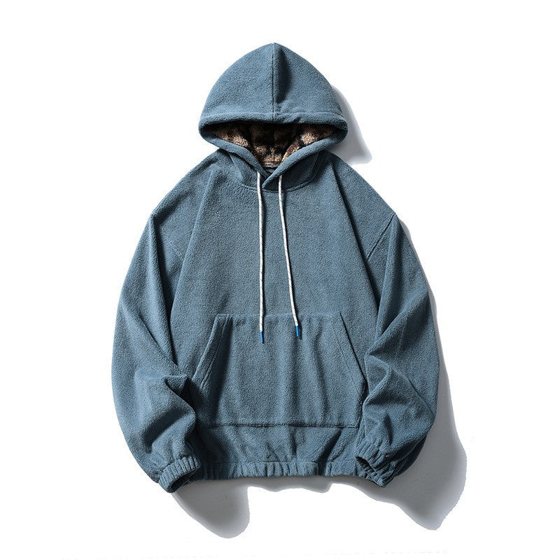 Hoodie Outwear Casual Mountain-Style Pullover Sweatshirt with Lining