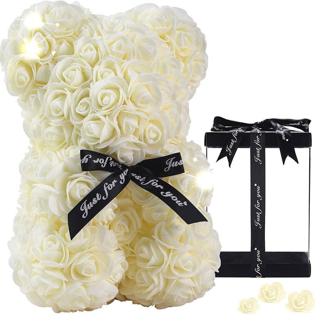 Mother's Day Gift 25cm Foam Flower Bear PE Rose Flower Bear PVC Gift Box Valentine's Day Cross-border Bestseller